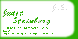 judit steinberg business card